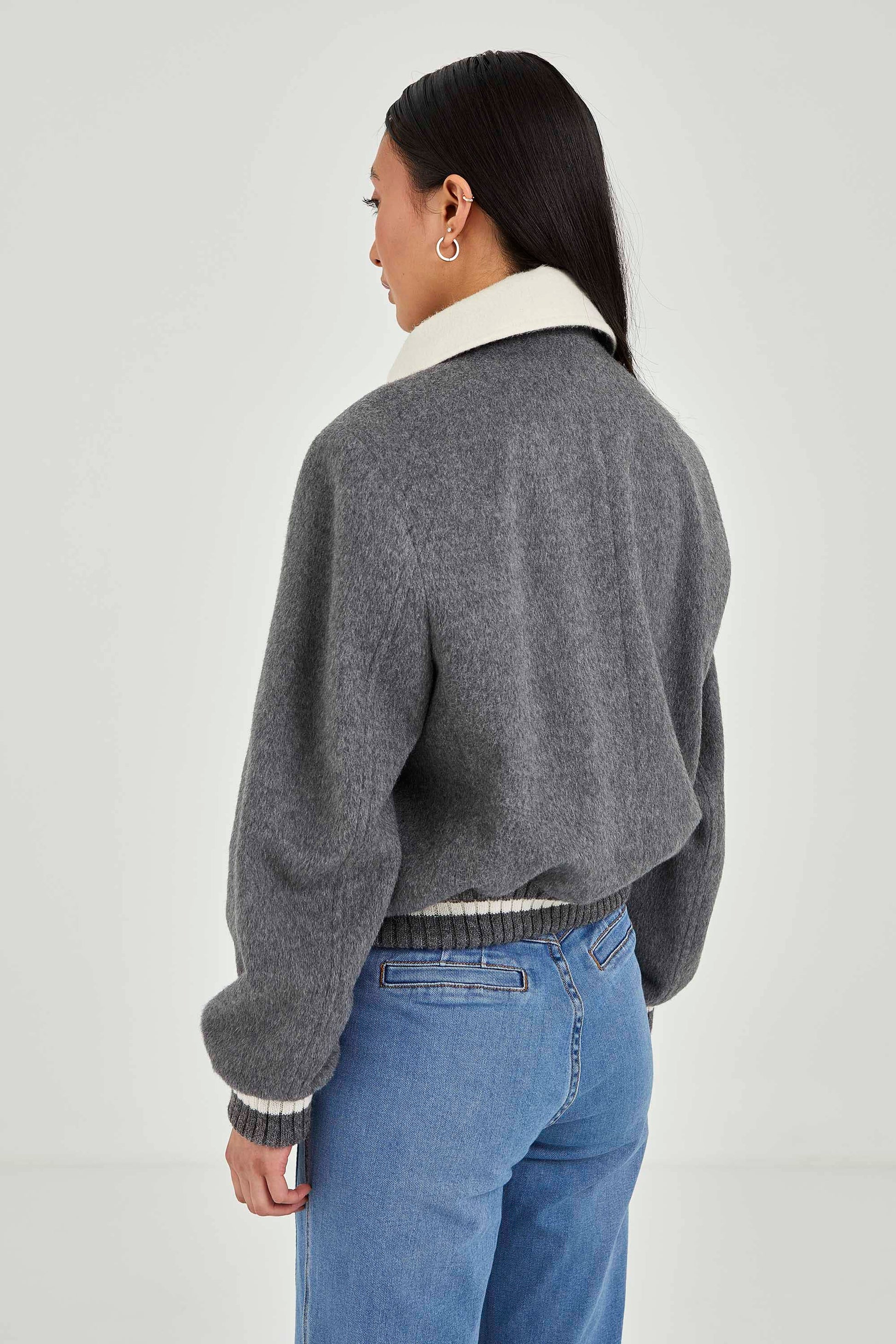 Baby Alpaca Bomber Jacket | Caroline