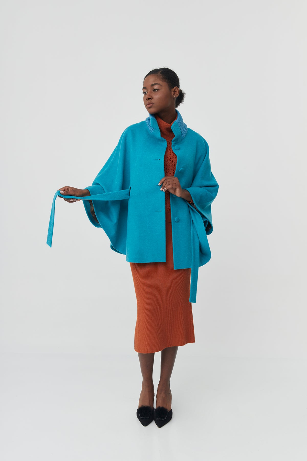 Baby Alpaca Cape | Amaya