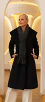 Baby Alpaca Coat Black Lady