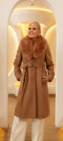 Baby Alpaca Coat Camel 