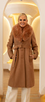 Baby Alpaca Coat Camel Alessia
