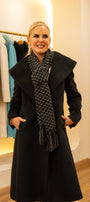 Baby Alpaca Scarf Black Grecia