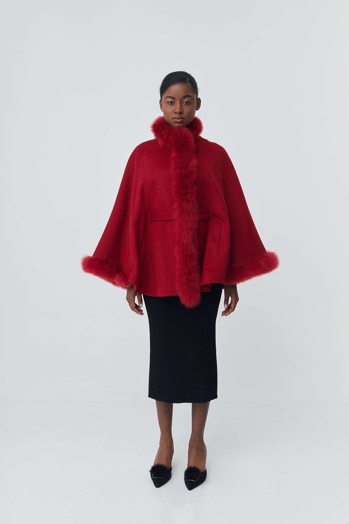 Baby alpaca Cape | Soleil