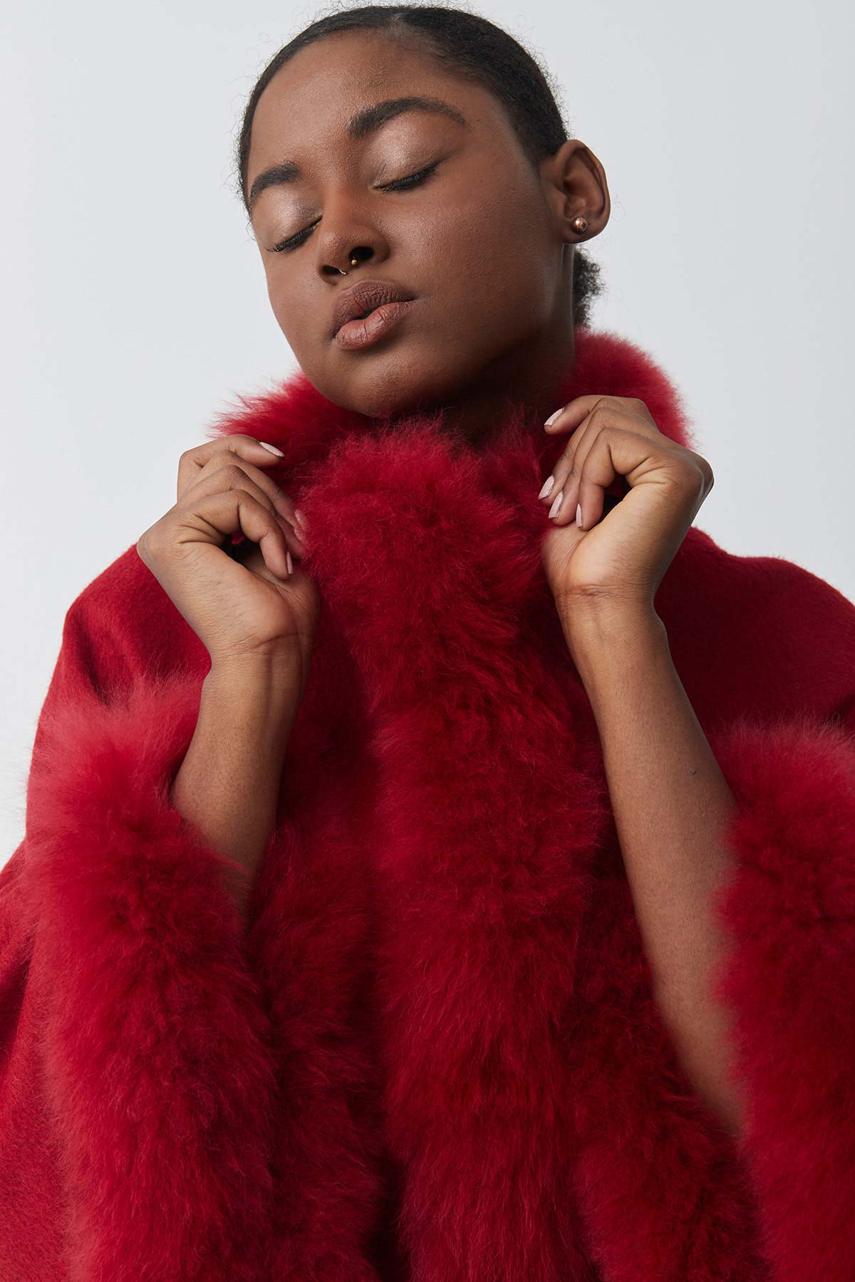 Baby alpaca Cape | Soleil