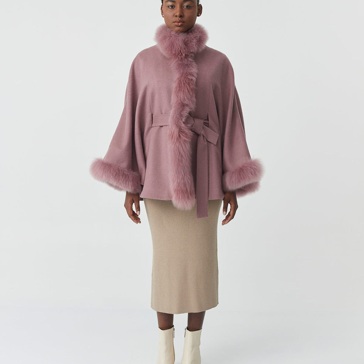 Baby alpaca Cape | Soleil