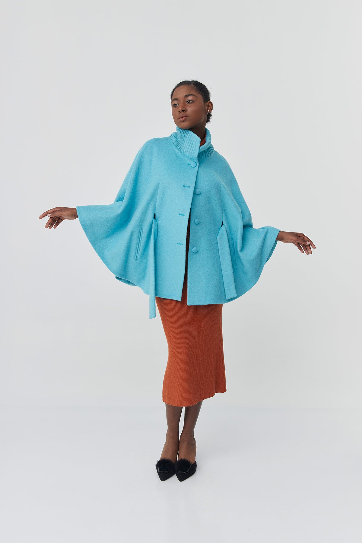 Baby Alpaca Cape | Amaya