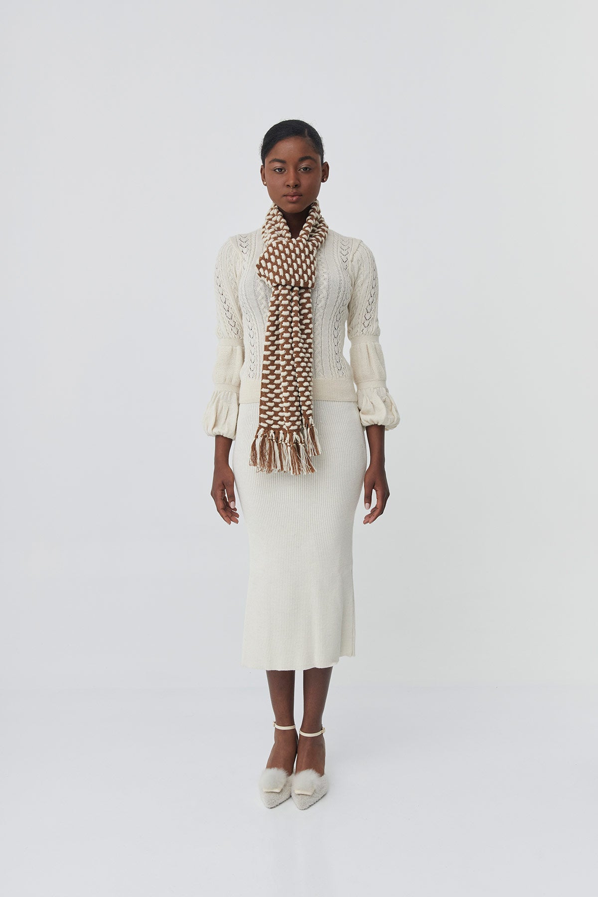 Baby alpaca Midi Skirt | Grecia