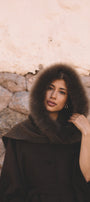 Bitter brown baby alpaca scarf