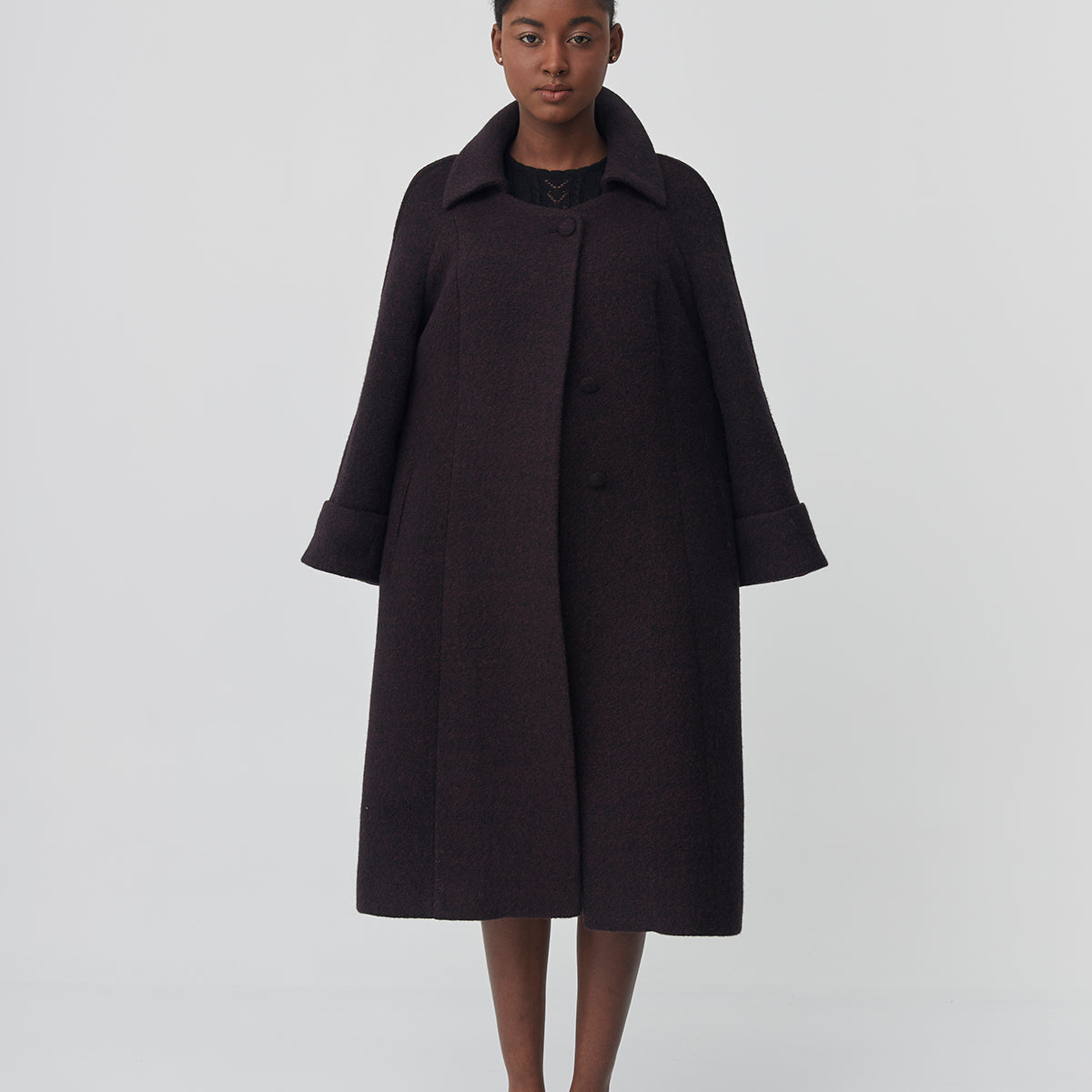 Boucle Alpaca Coat | Angie