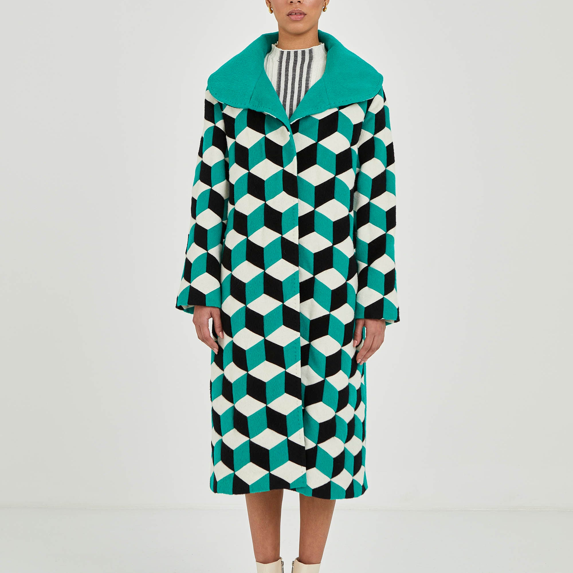 Abrigo Cuboide de Baby Alpaca | Pieza Única