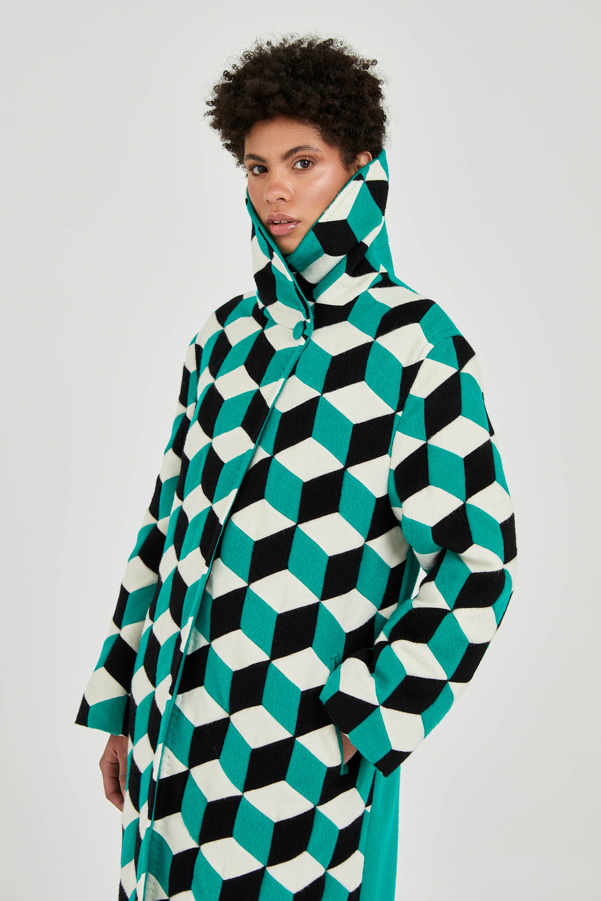 Abrigo Cuboide de Baby Alpaca | Pieza Única