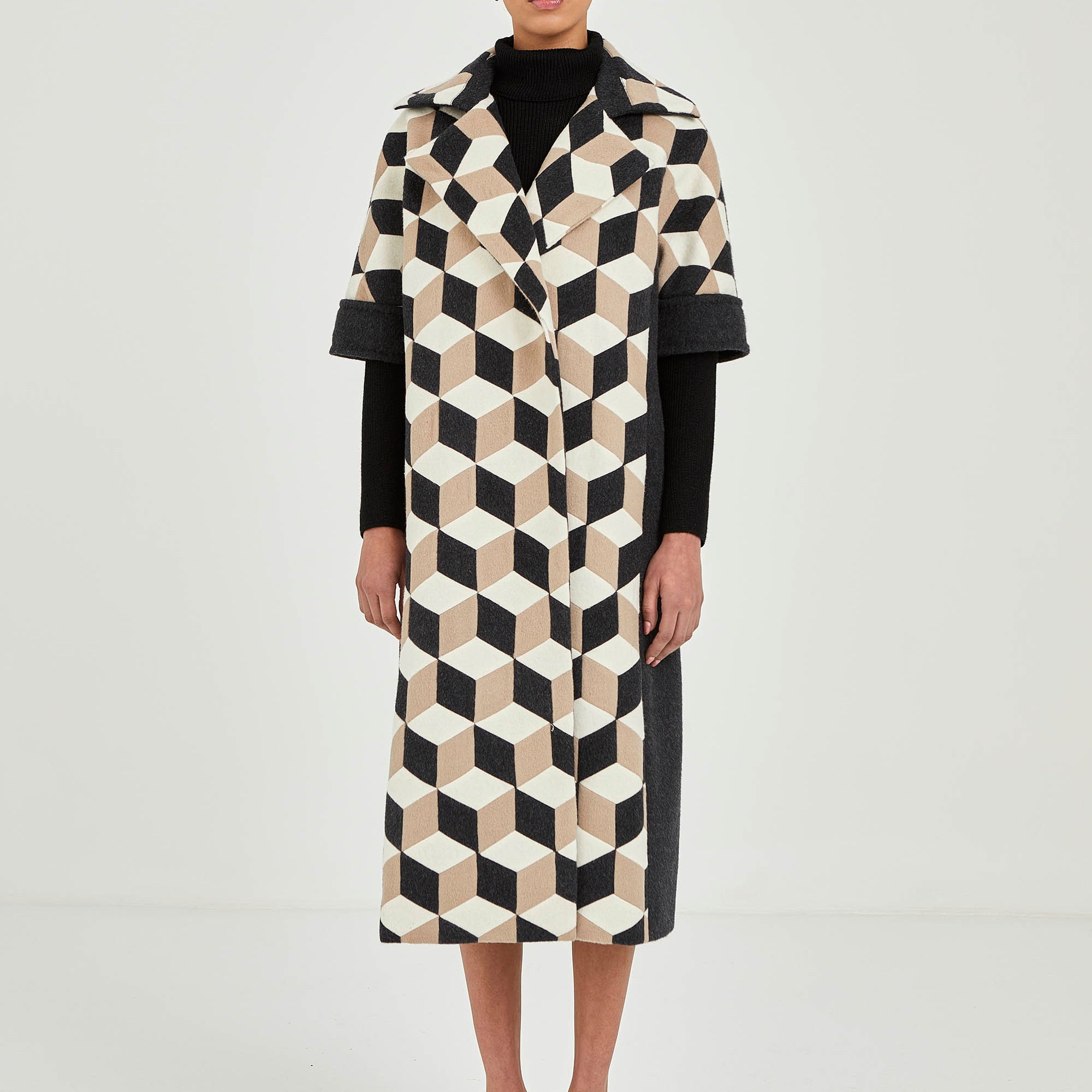 Abrigo Cuboide Baby Alpaca | Pieza Única