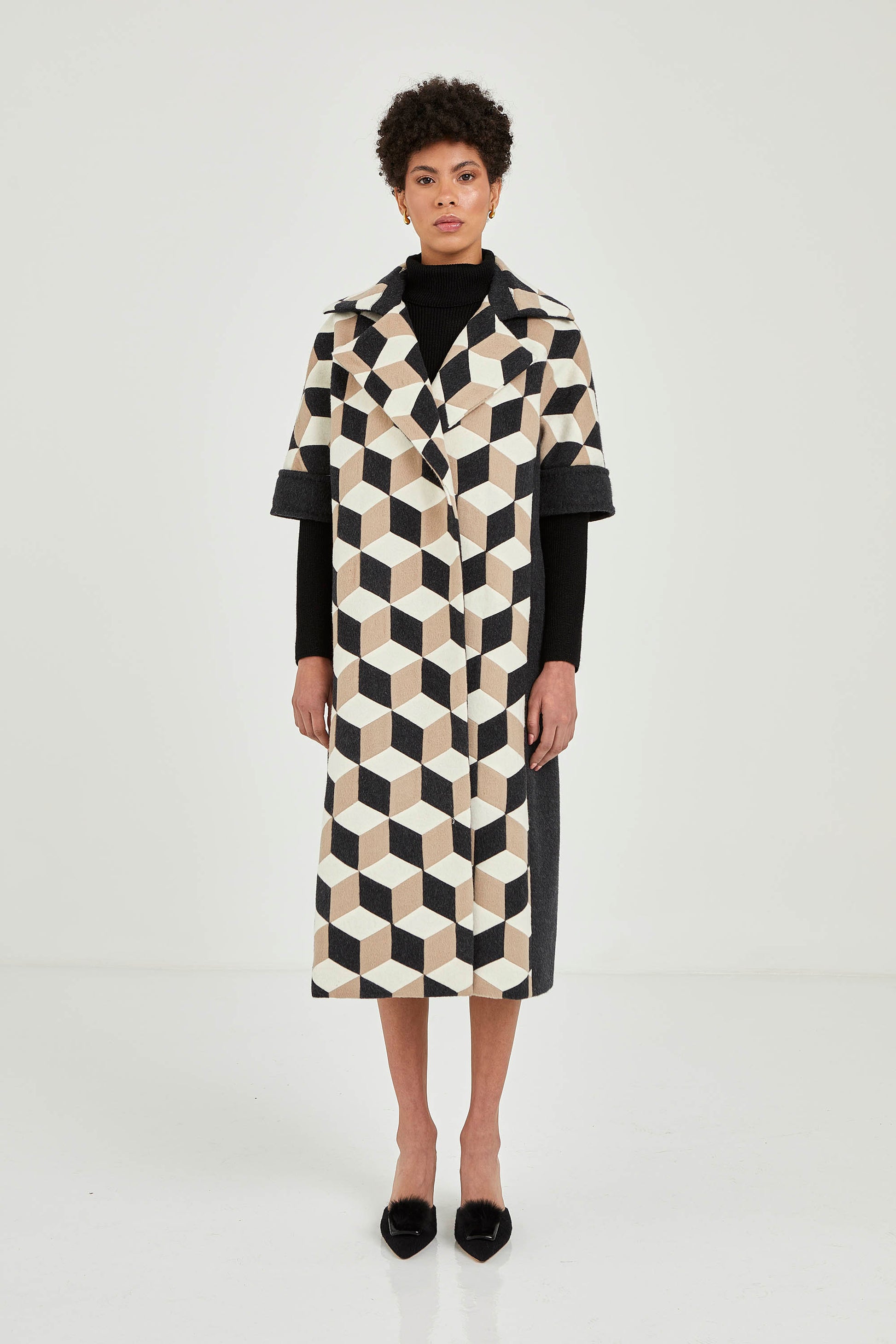 Abrigo Cuboide Baby Alpaca | Pieza Única