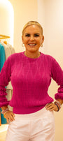 Baby Alpaca Sweater Fuchsia Diana