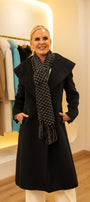 Baby Alpaca Scarf Black Grecia