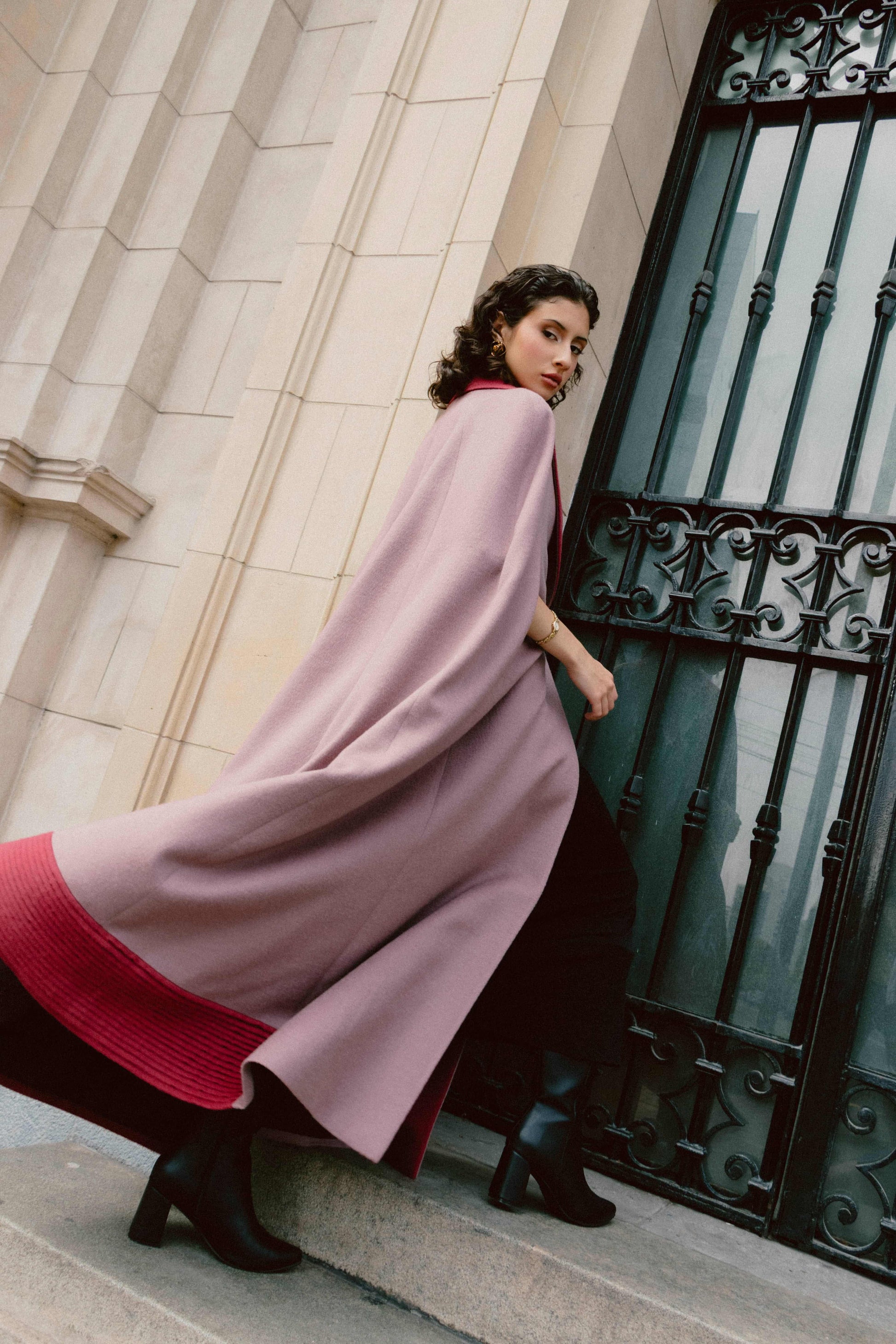 Maxi Baby Alpaca Cape Coat | Tatianna