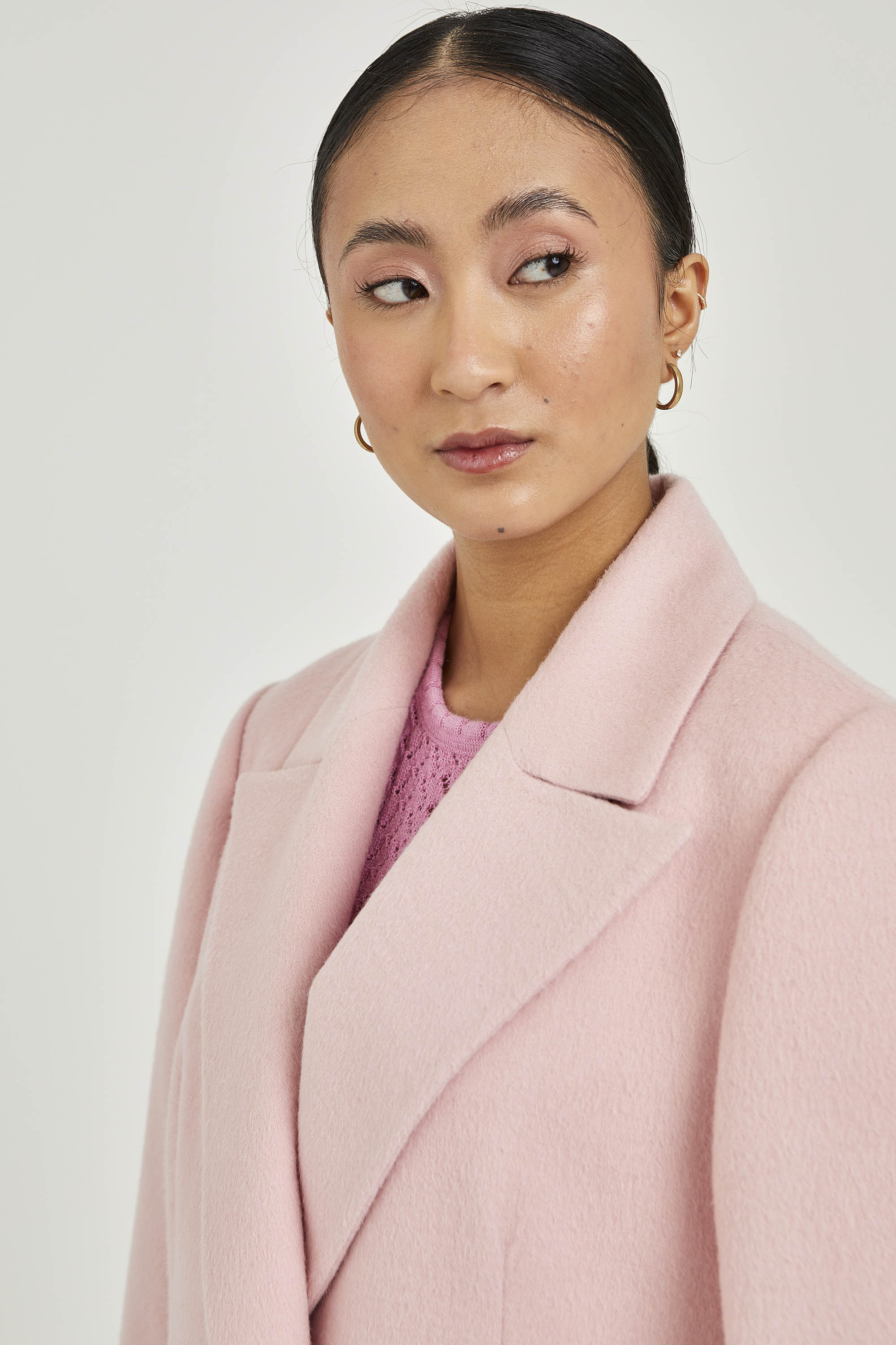 Four-button Baby Alpaca Coat | Rossette