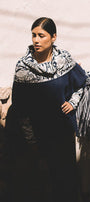 Luxury baby alpaca poncho for women made in Peru