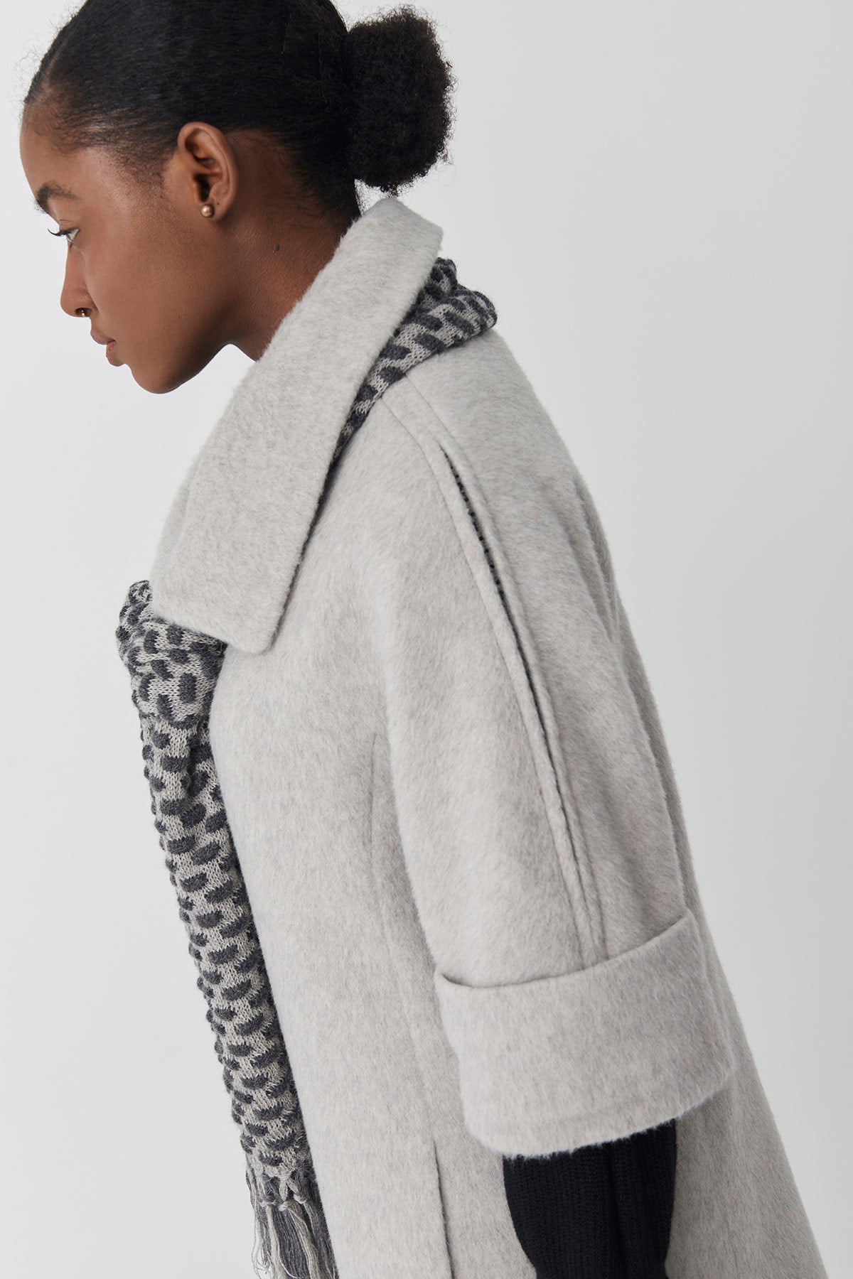 Suri Alpaca Short-sleeve Coat | Grecia