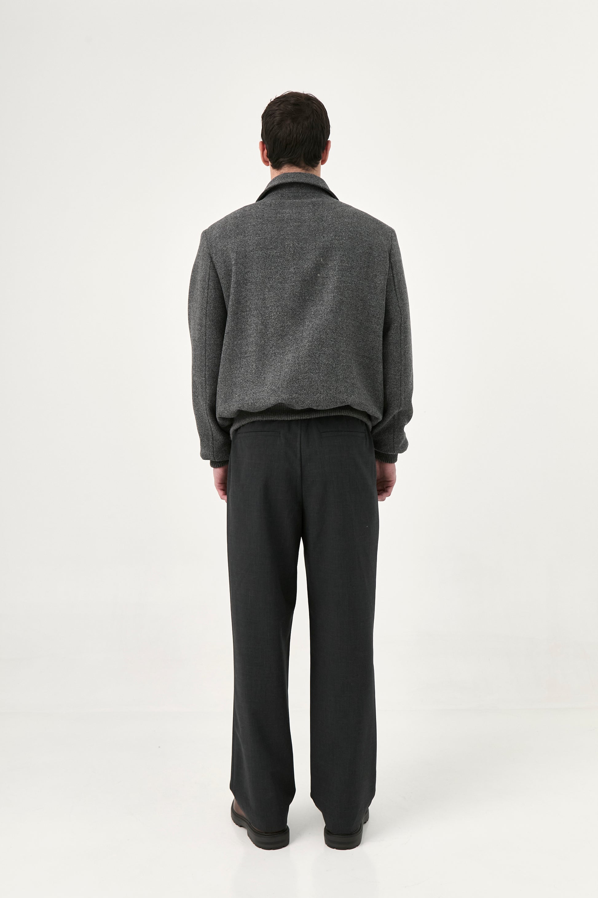 Bomber Leo Herringbone Baby Alpaca