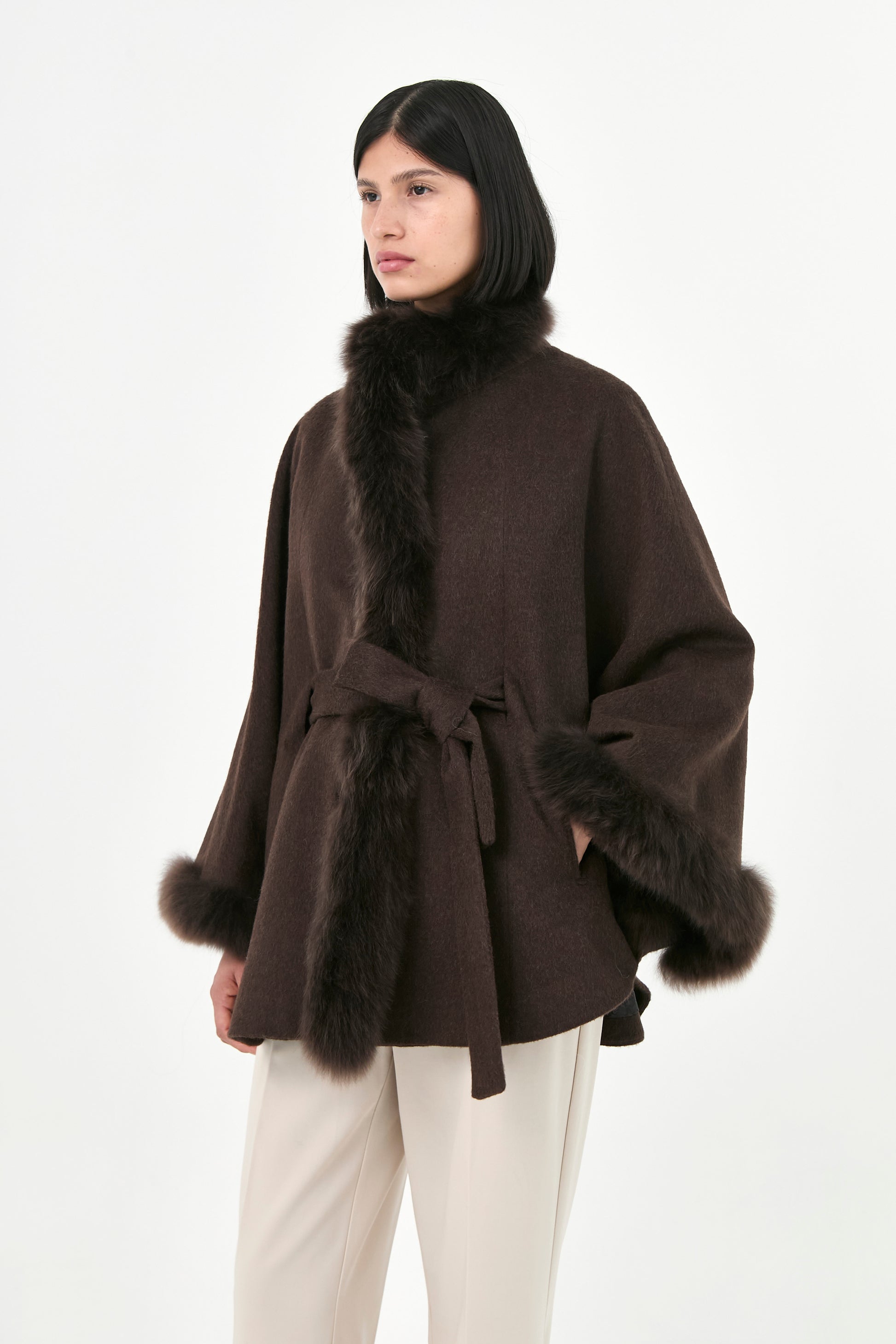 Baby Alpaca Cape Soleil | Seasonal Tones