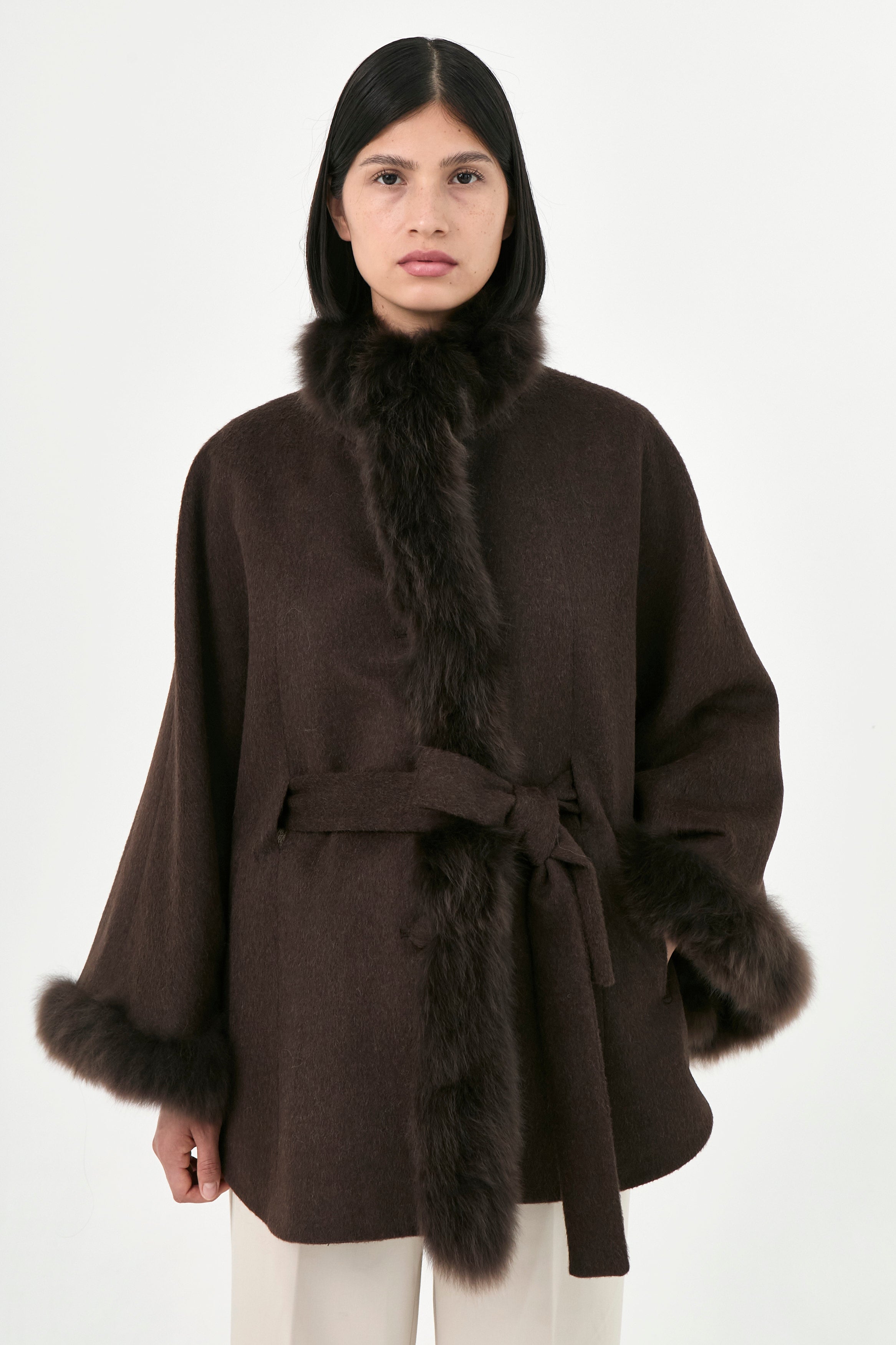 Baby Alpaca Cape Soleil | Seasonal Tones