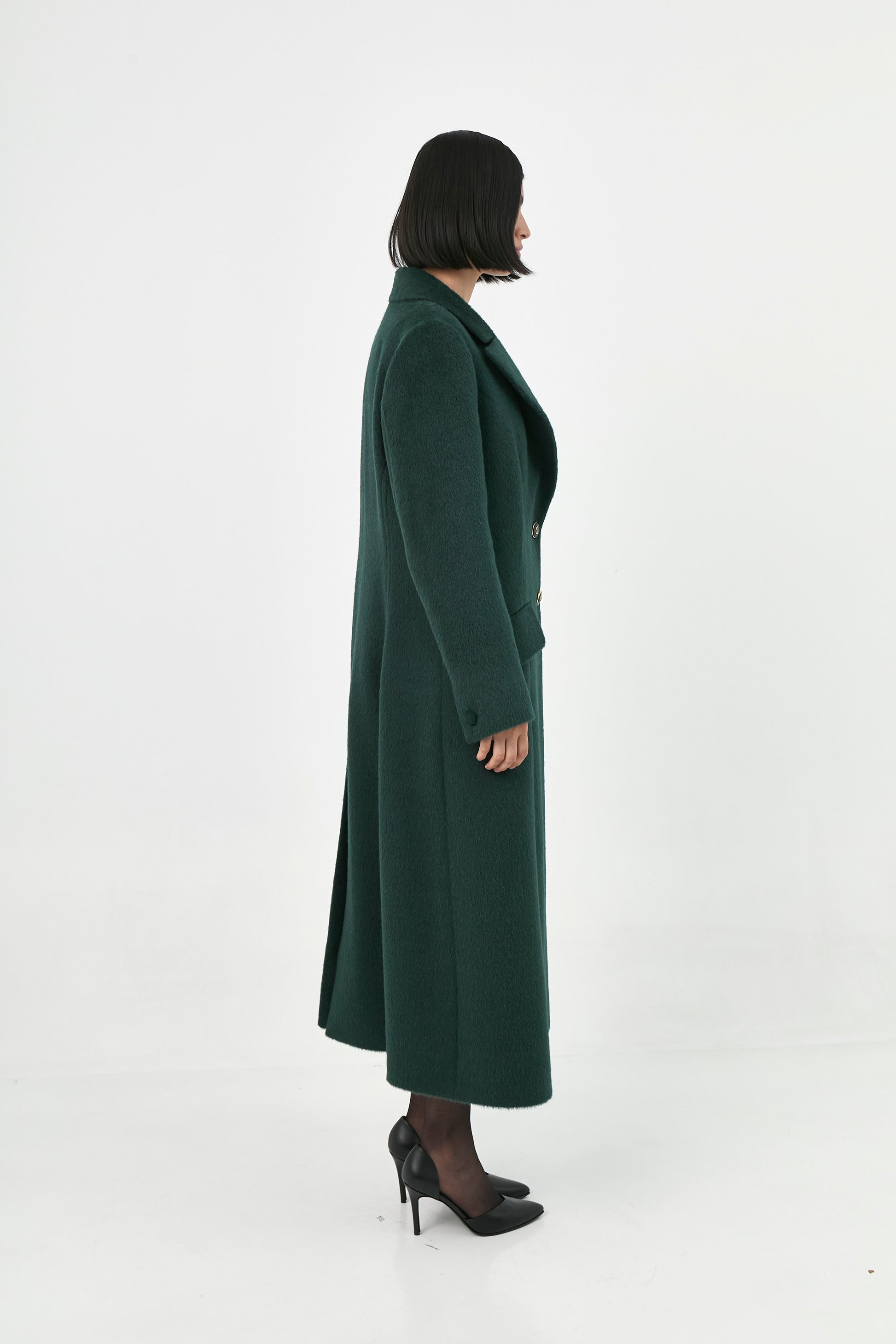 Suri Alpaca Maxi Coat | Kaori