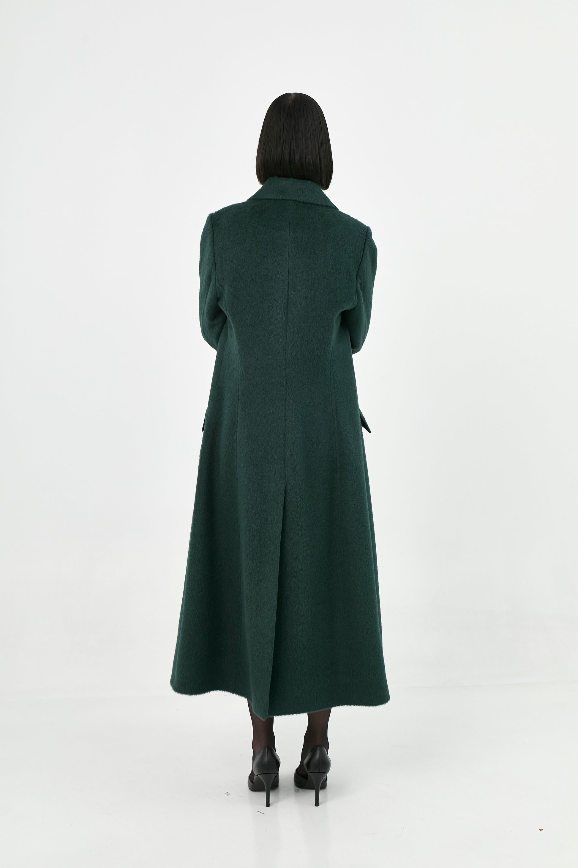 Suri Alpaca Maxi Coat | Kaori