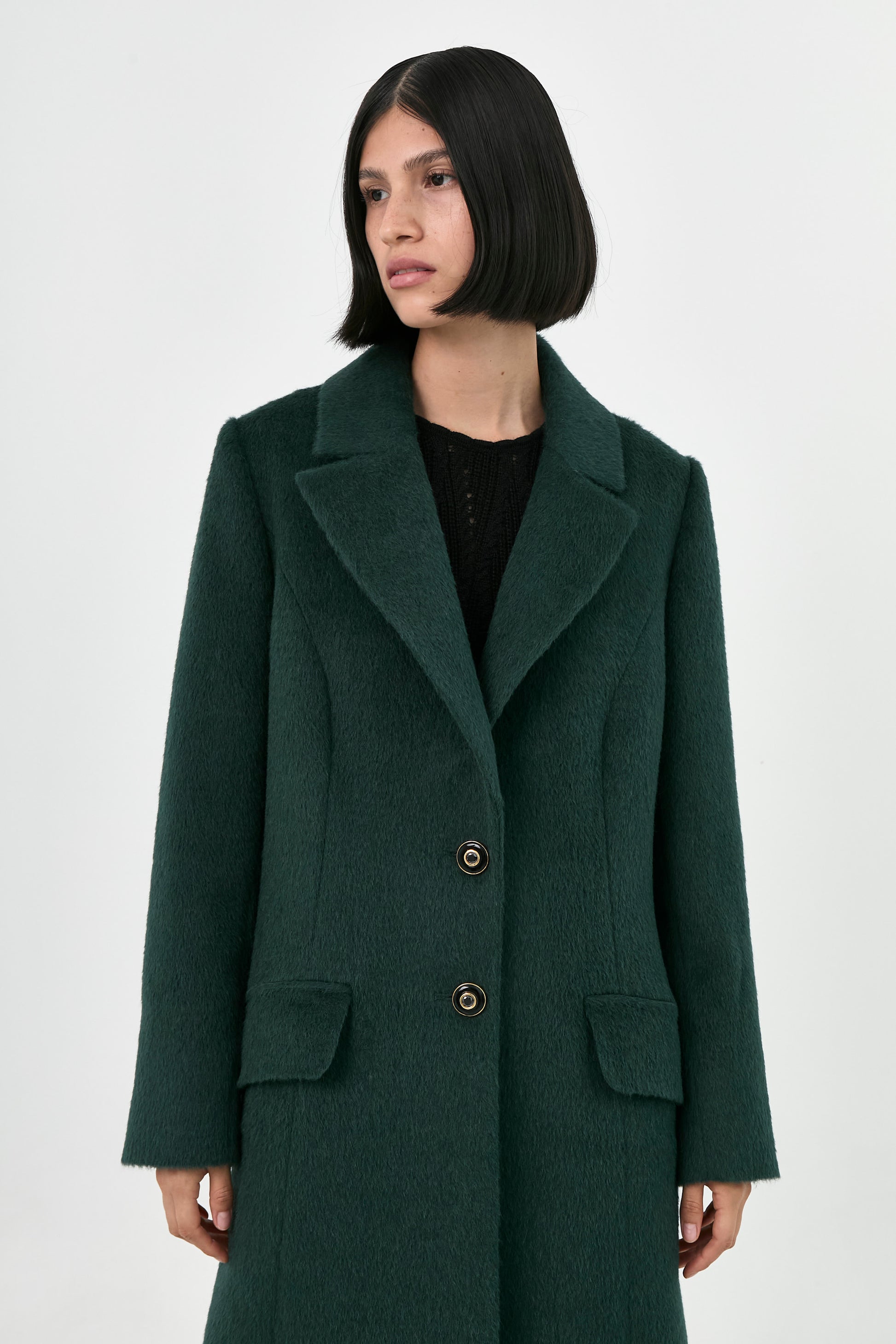Suri Alpaca Maxi Coat | Kaori