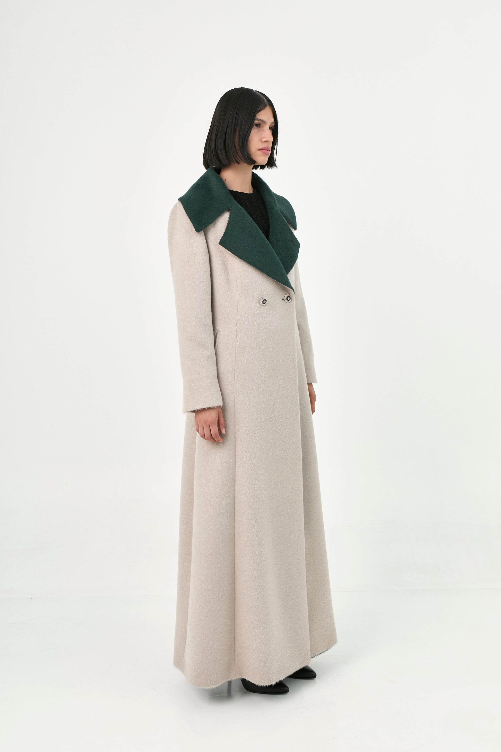 Suri Alpaca Maxi Coat | Diana