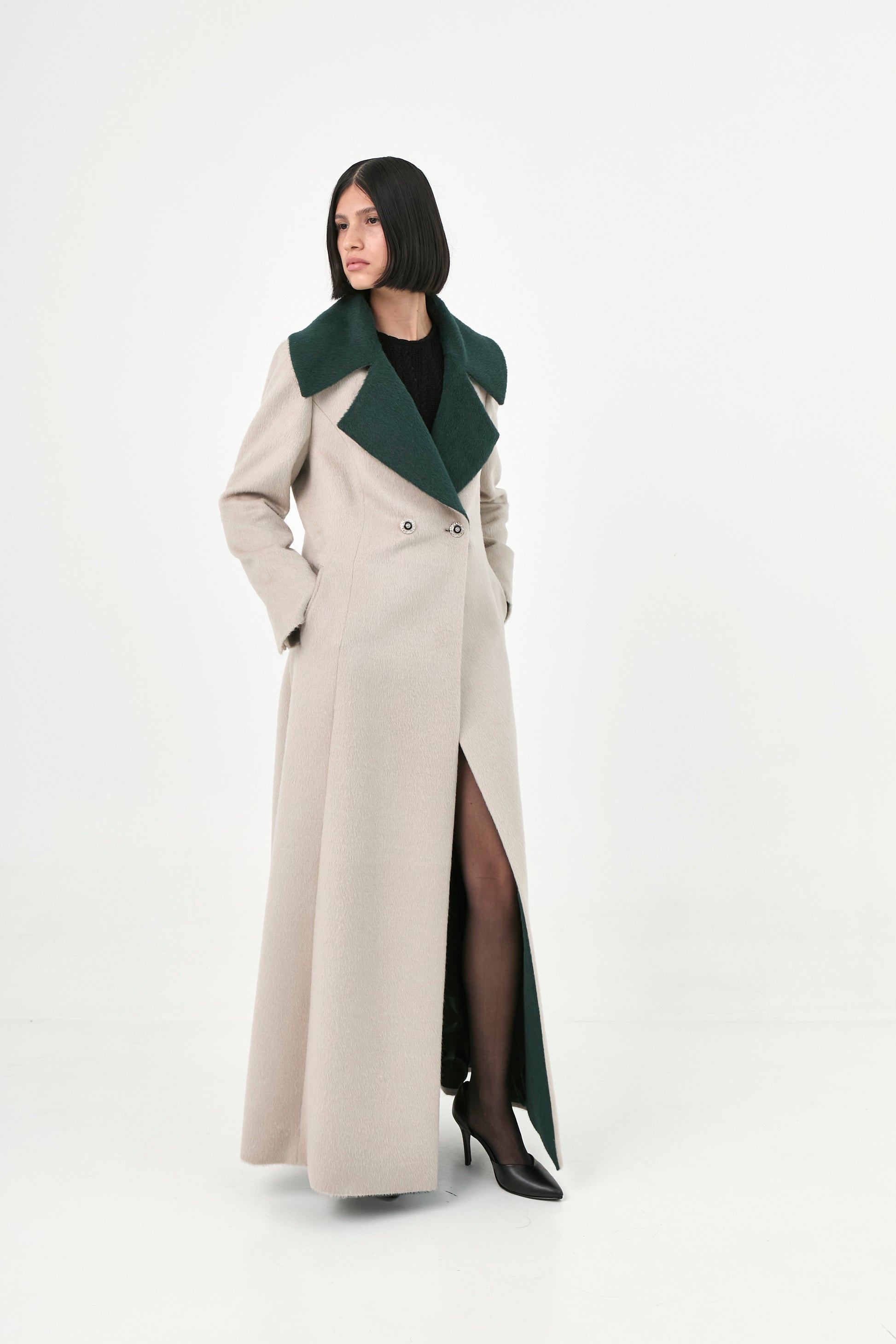 Suri Alpaca Maxi Coat | Diana