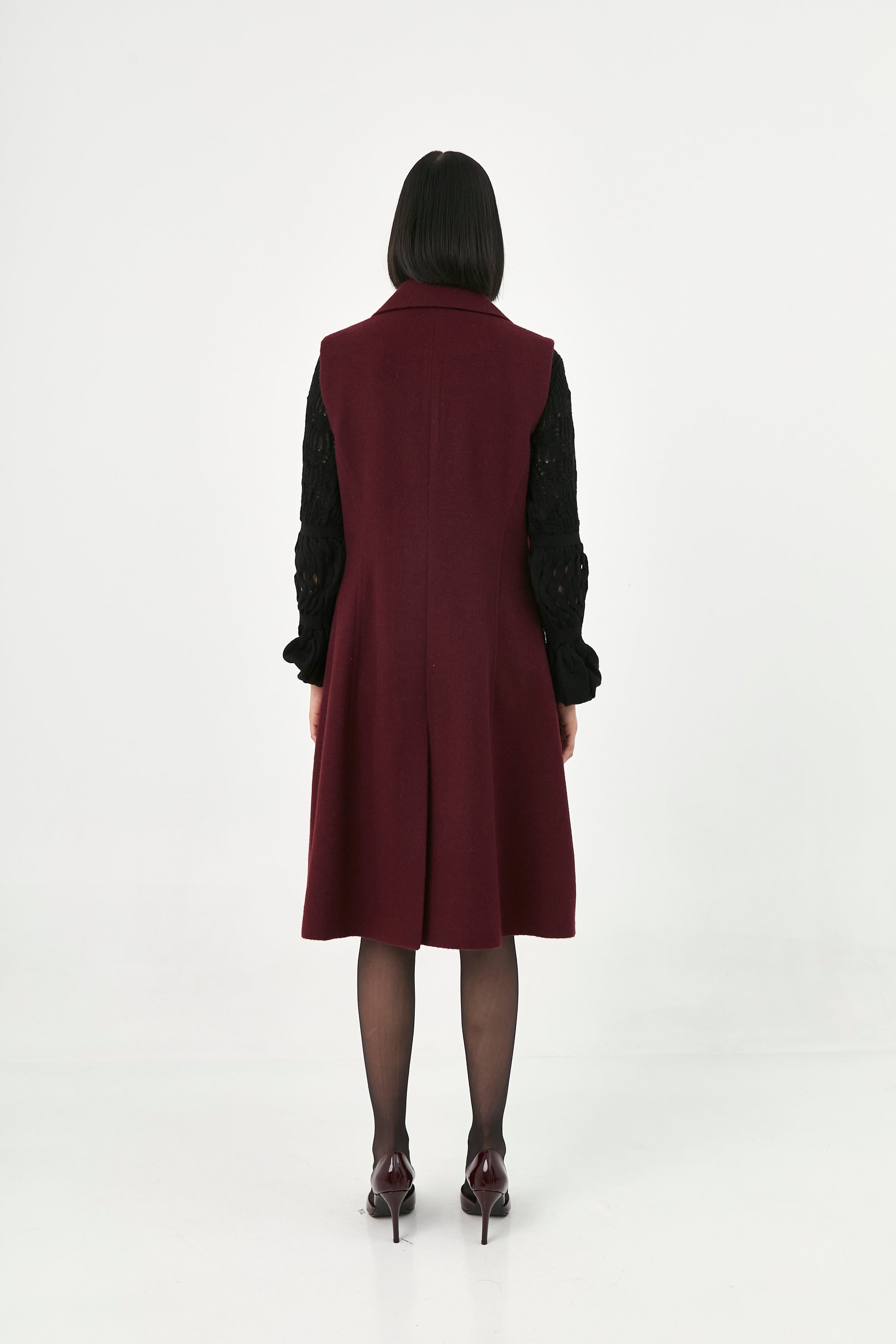 Baby Alpaca Sleeveless Coat | Luana