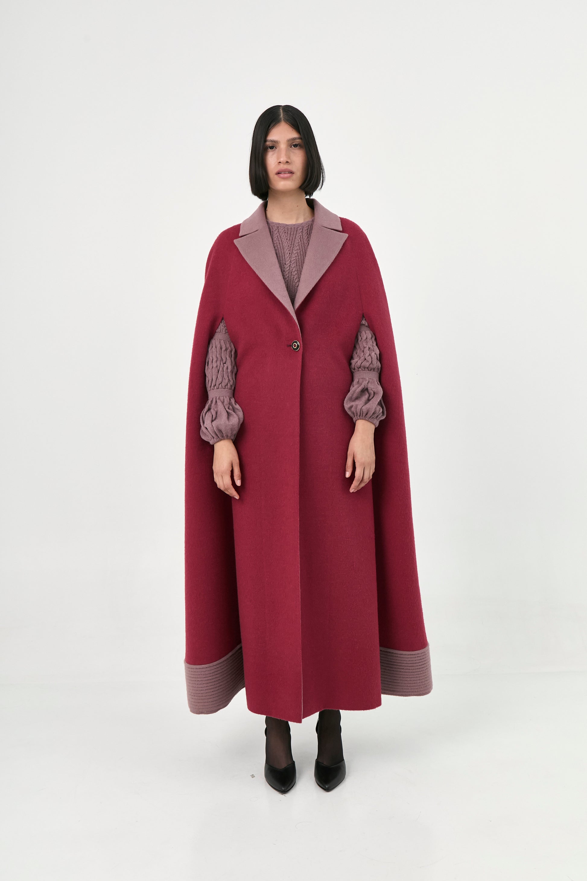 Maxi Baby Alpaca Cape Coat | Tatianna
