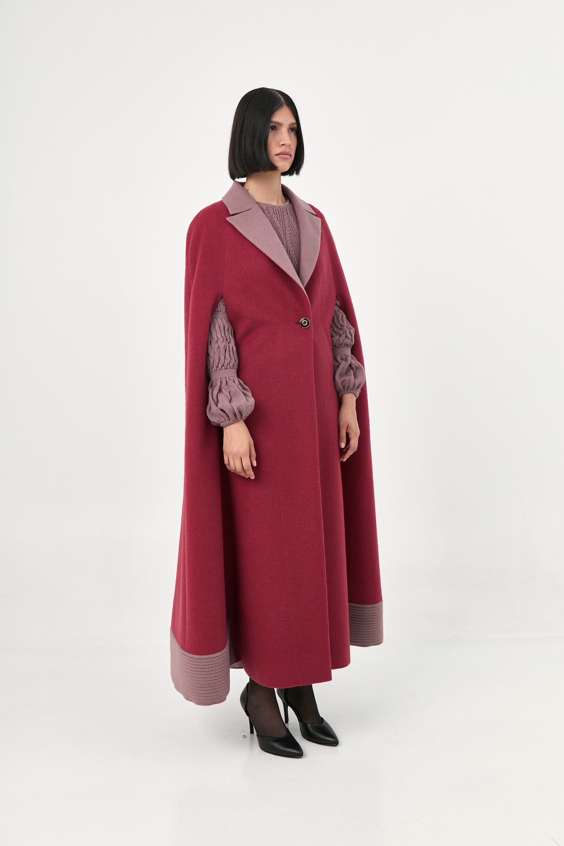 Maxi Baby Alpaca Cape Coat | Tatianna