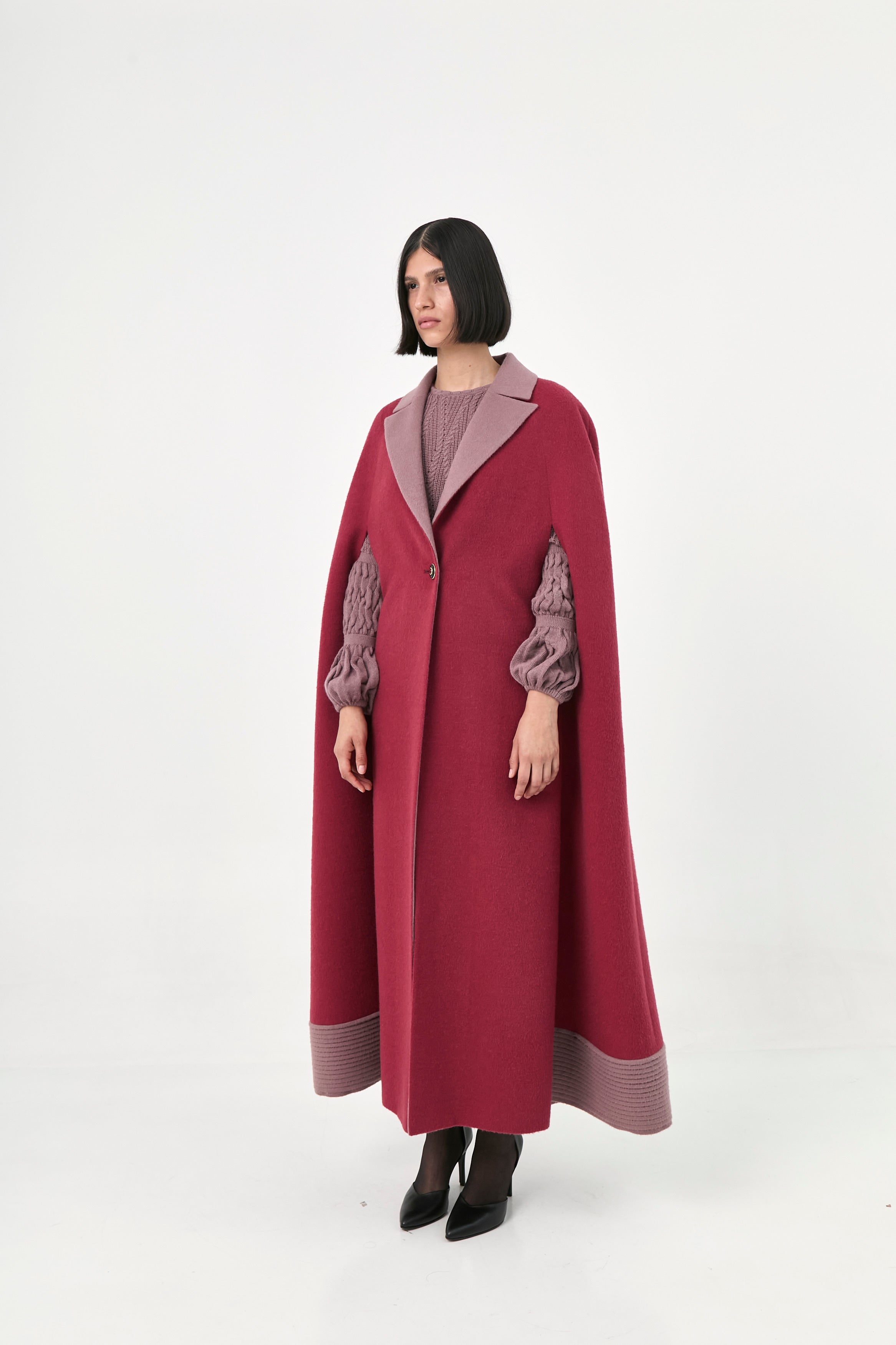Maxi Baby Alpaca Cape Coat | Tatianna