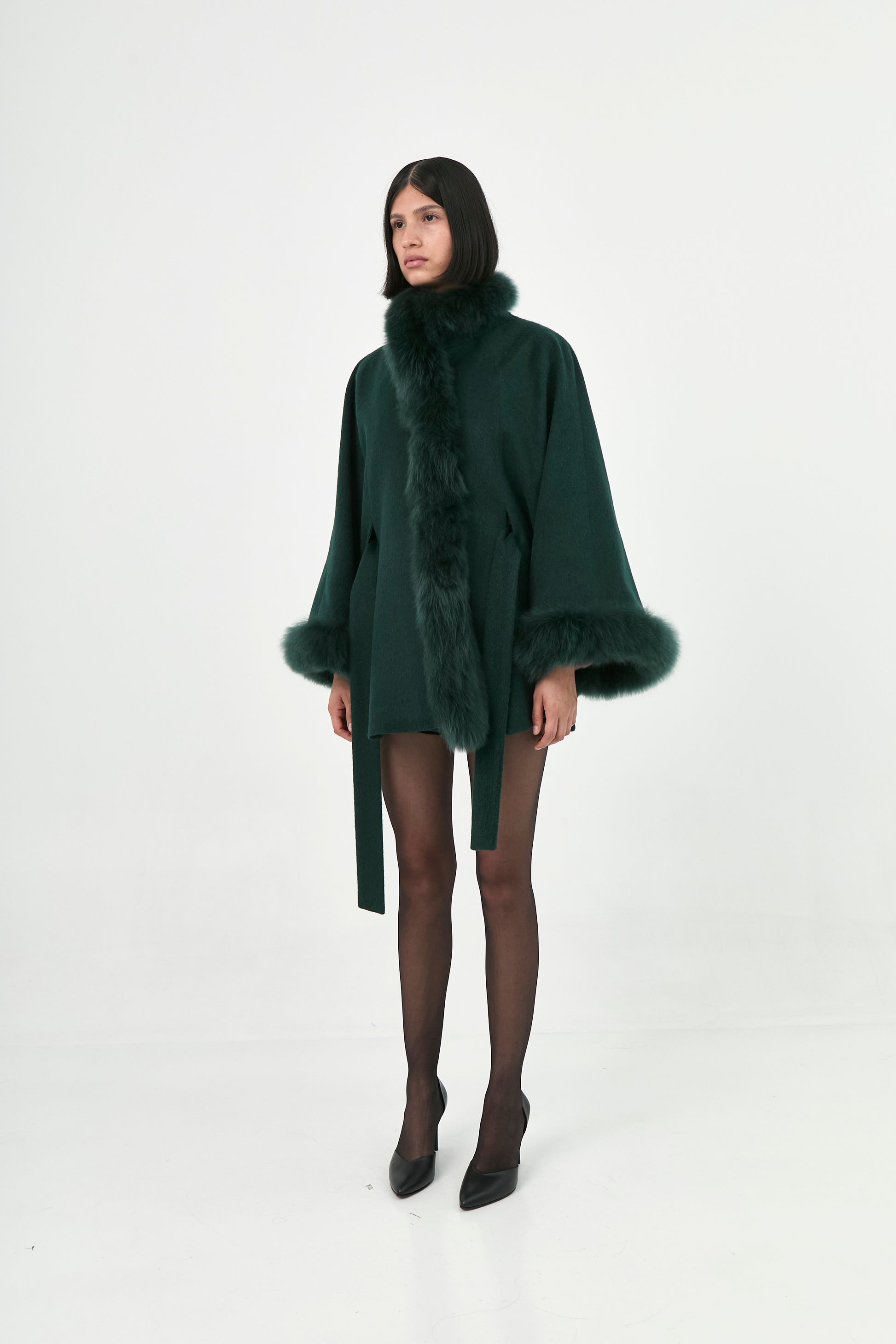 Baby Alpaca Cape Soleil | Seasonal Tones