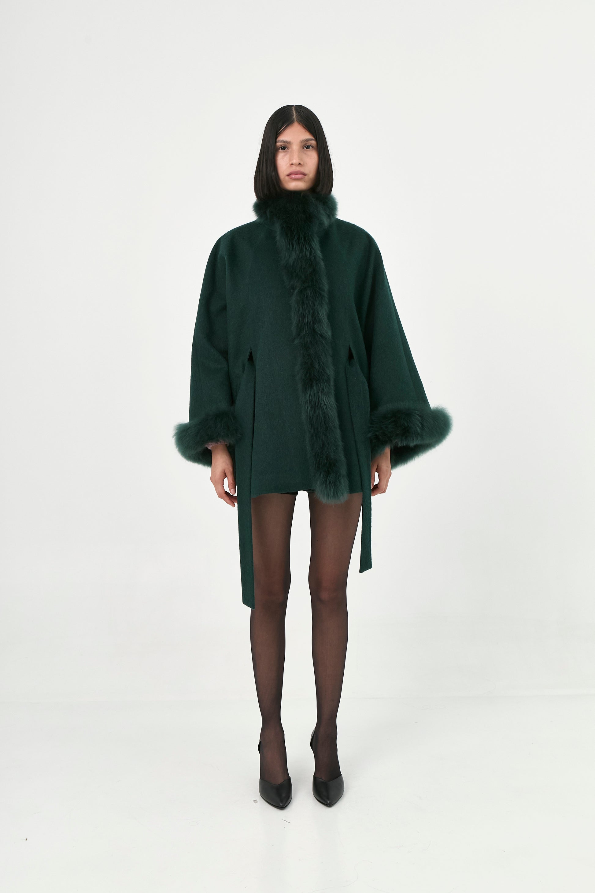 Baby Alpaca Cape Soleil | Seasonal Tones