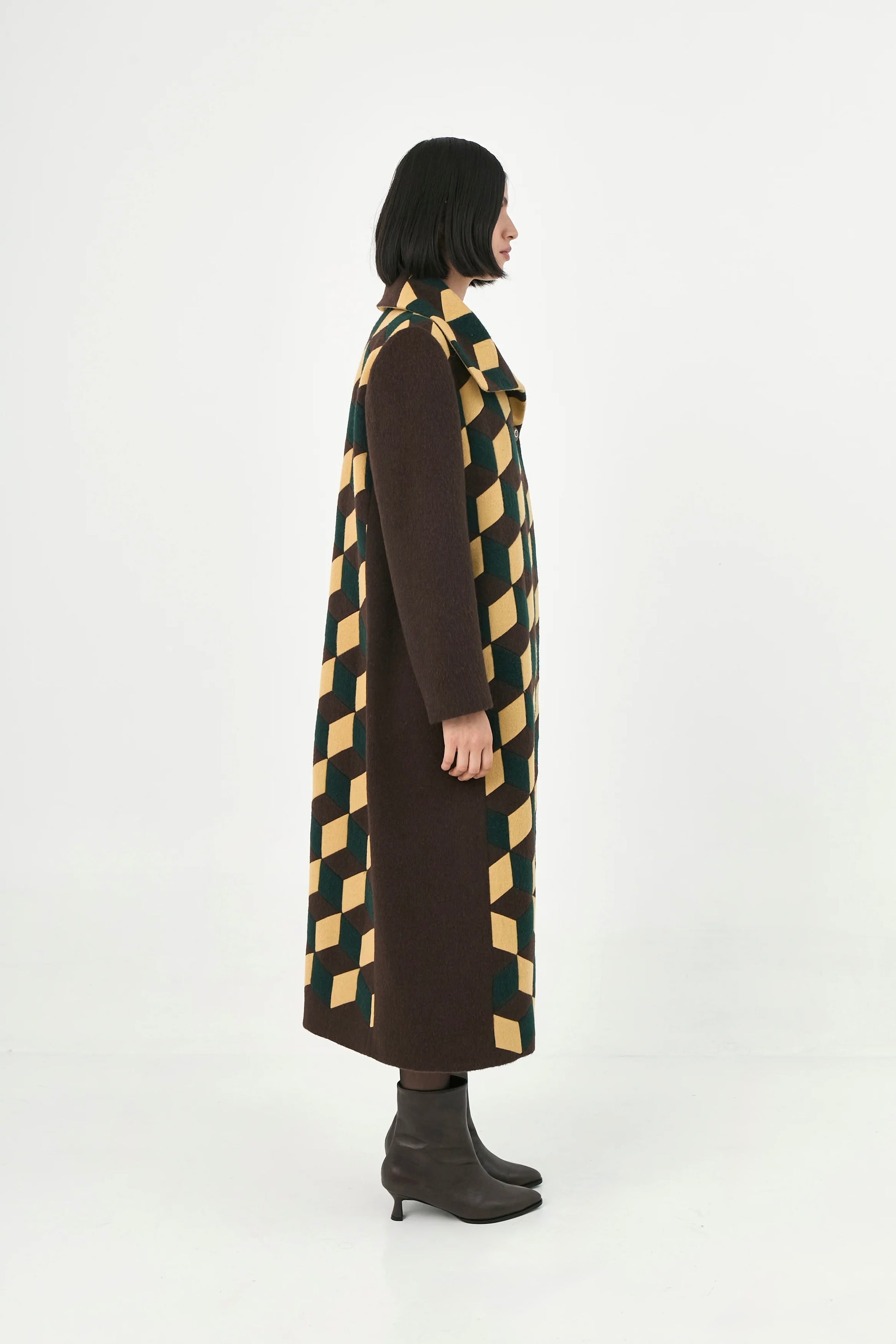 Cuboid Handcrafted Coat | Essence