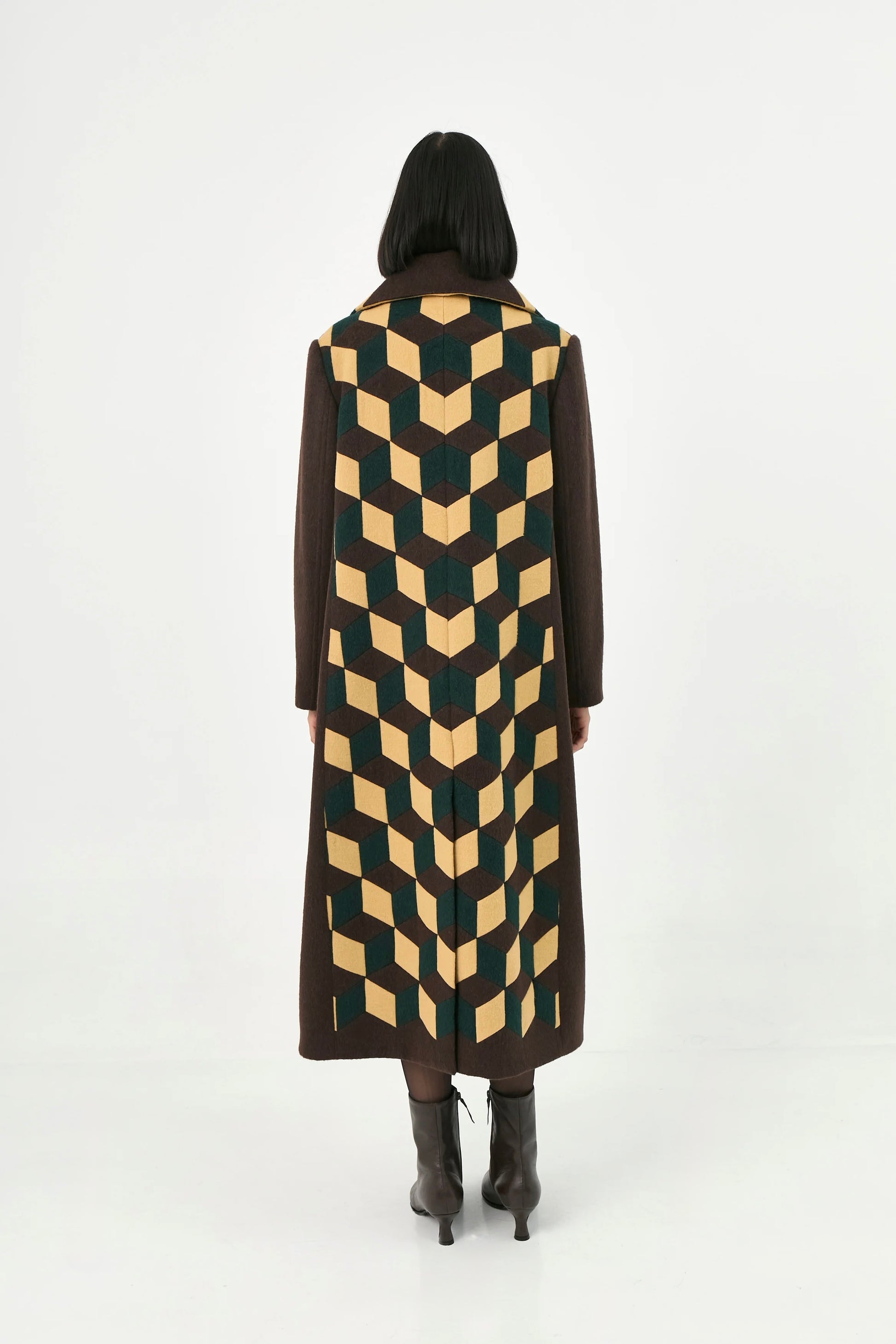 Cuboid Handcrafted Coat | Essence
