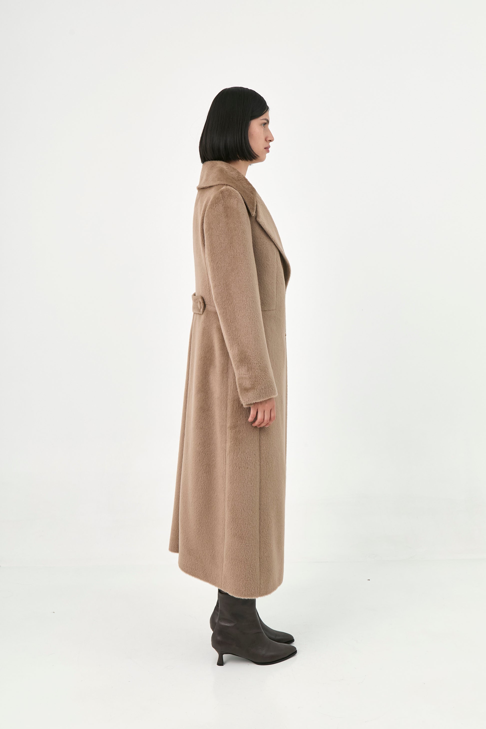 Long Hair Suri Alpaca Coat | Zara