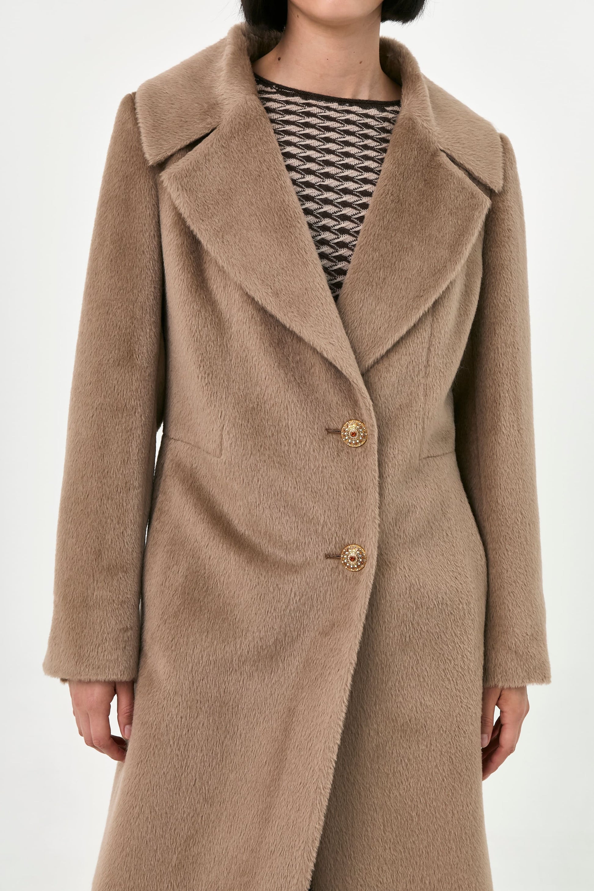 Long Hair Suri Alpaca Coat | Zara