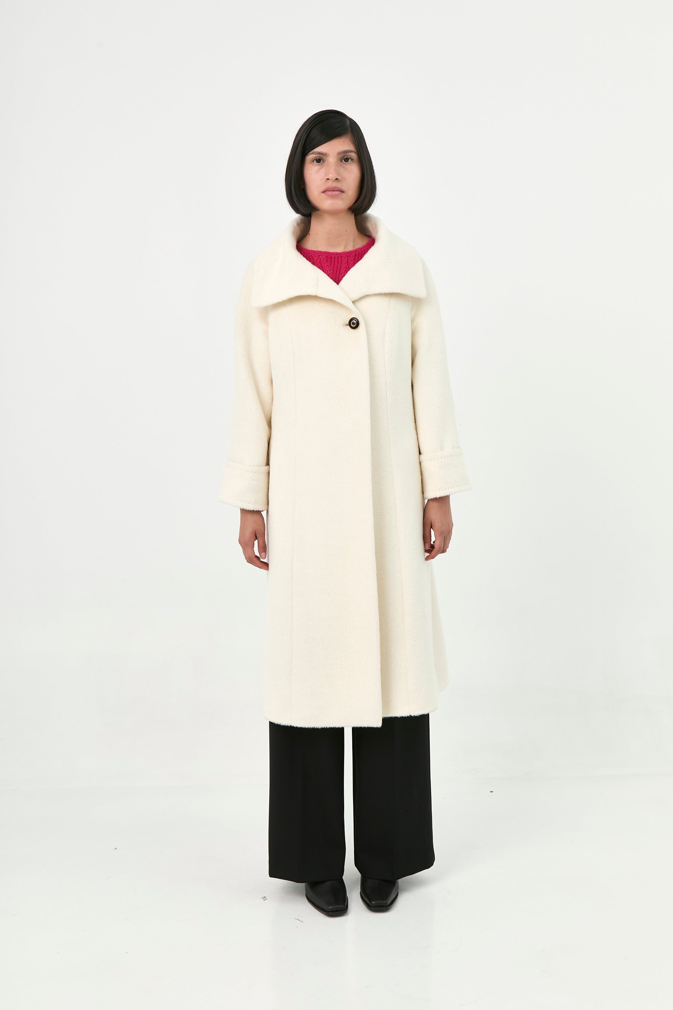 Suri Alpaca Zibeline Coat | Tiziana