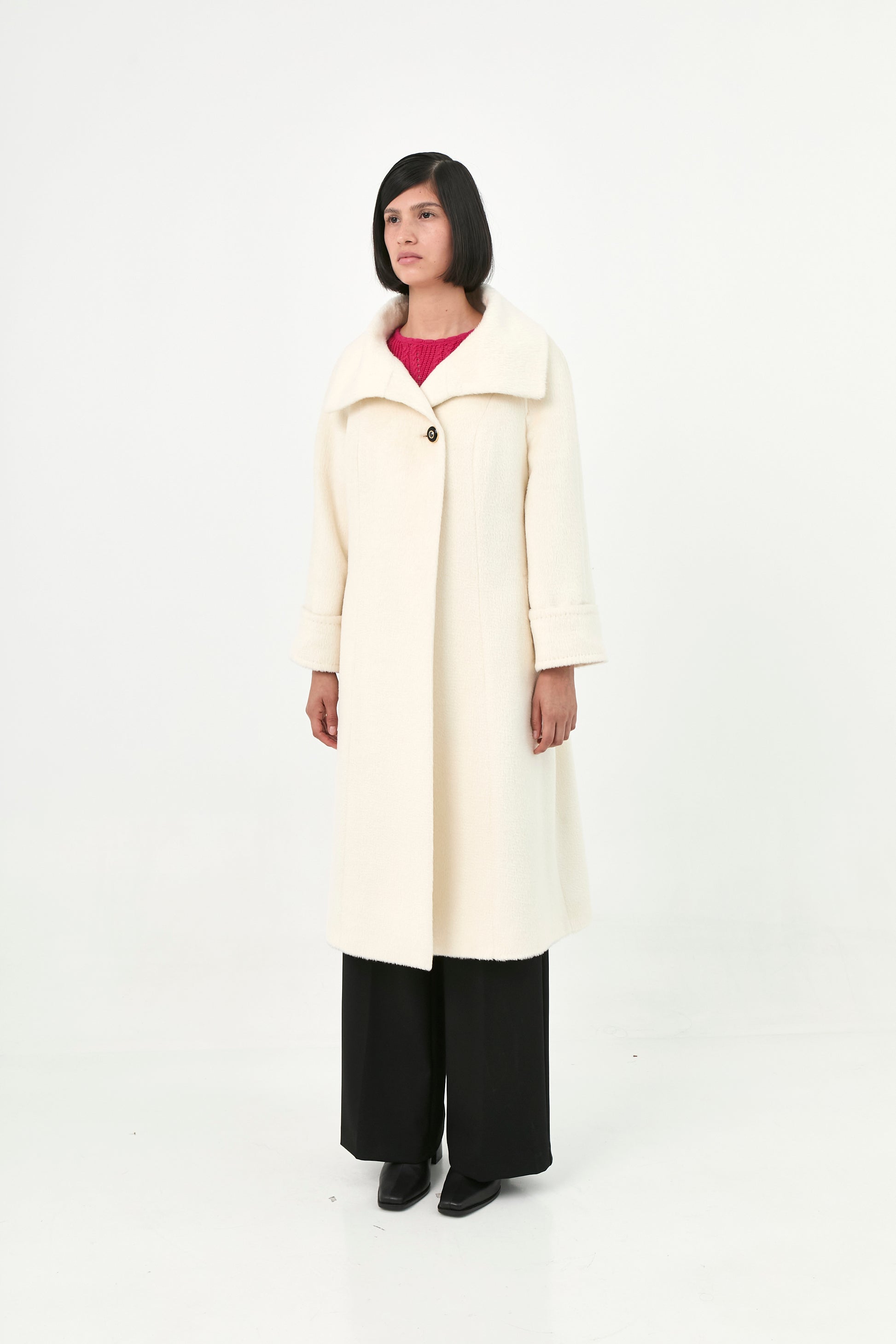 Suri Alpaca Zibeline Coat | Tiziana