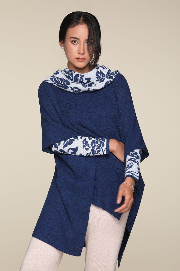 Top luxury alpaca poncho women’s made in Peru
