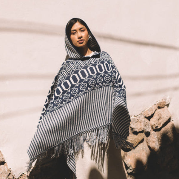 poncho de alpaca