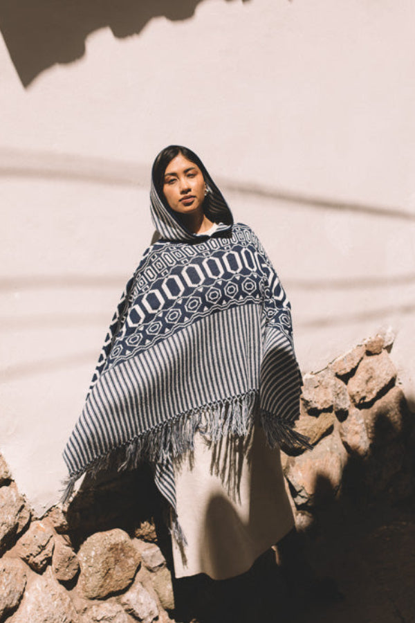 poncho de alpaca