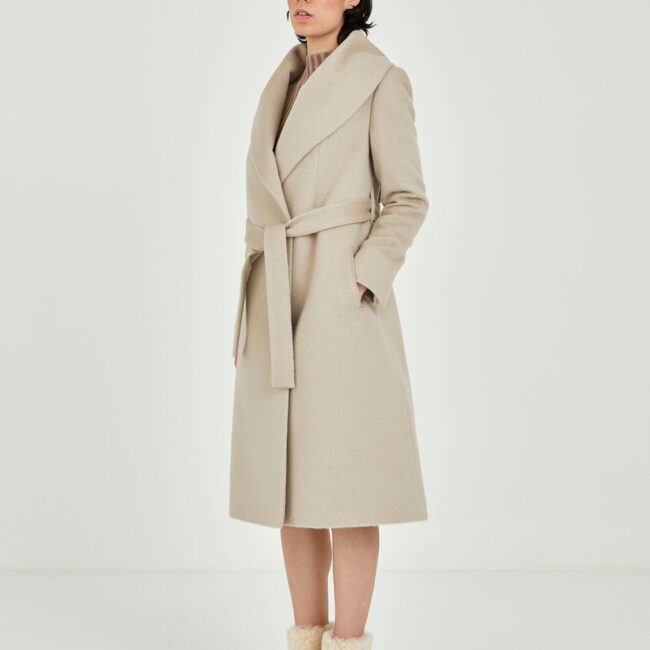 Suri Beige long coat - Image 2
