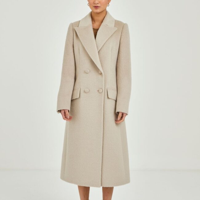Four-button suri long coat