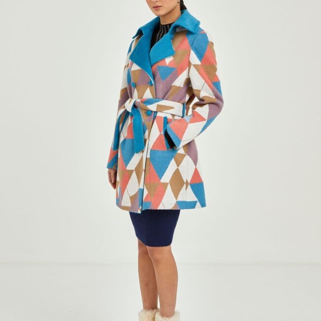 Prism alpaca Mid-length Coat - Image 3