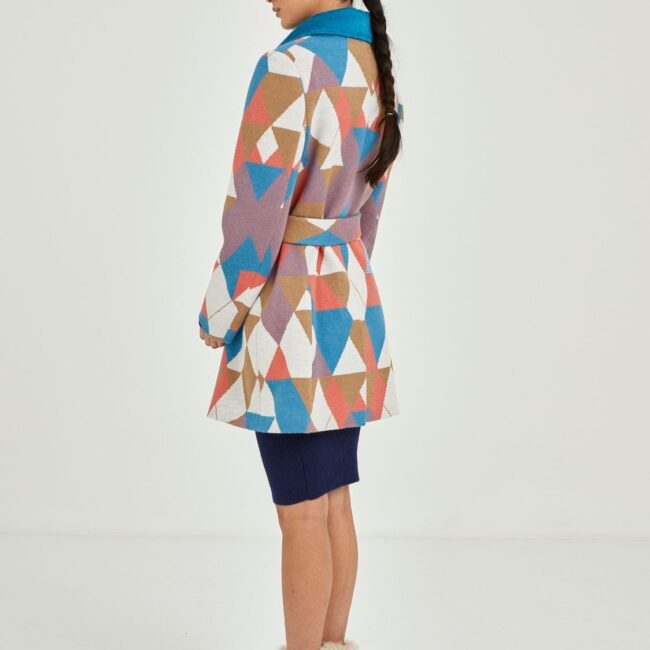 Prism alpaca Mid-length Coat - Image 4